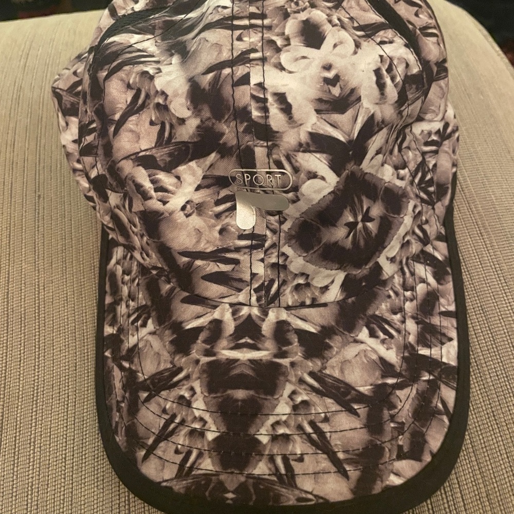 Fila Black and White Patterned Cap